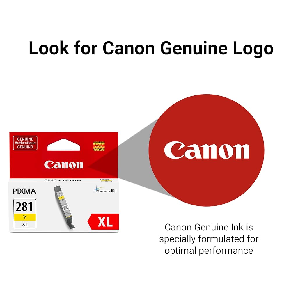 Amazon.com: Canon CLI-281 XL Genuine Yellow Ink Tank